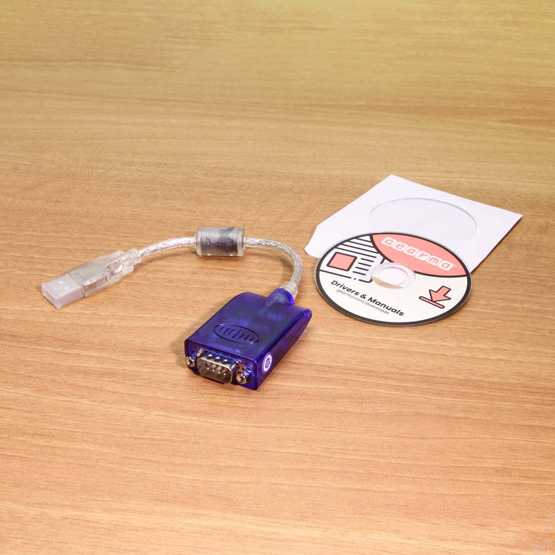 [Australia - AusPower] - GearMo Windows 7, 8 and 10 Compatible USB Serial Adapter FTDI Chip RS232 DB-9 920K with TX/RX LED 