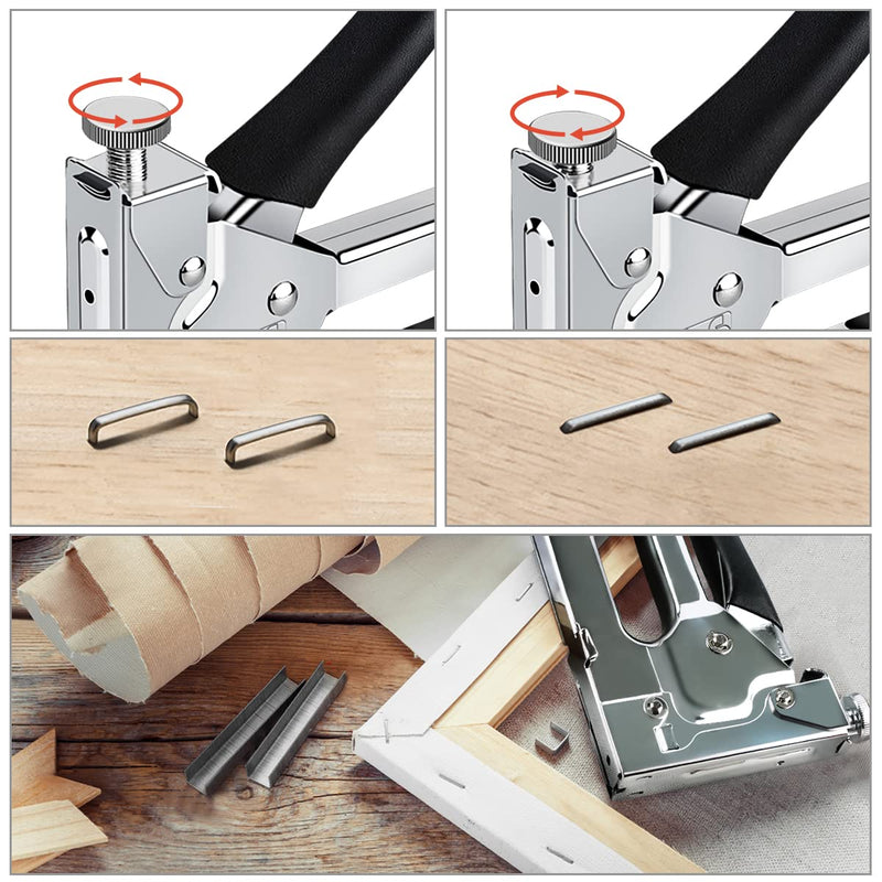 [Australia - AusPower] - Staple Gun NEU MASTER, 3 in 1 Heavy Duty Staple Gun with 1000Pcs Staples, Manual Staple Gun for Upholstery, Fixing Material, Decoration, Carpentry, Furniture Stapler Gun+1000pcs Staples 