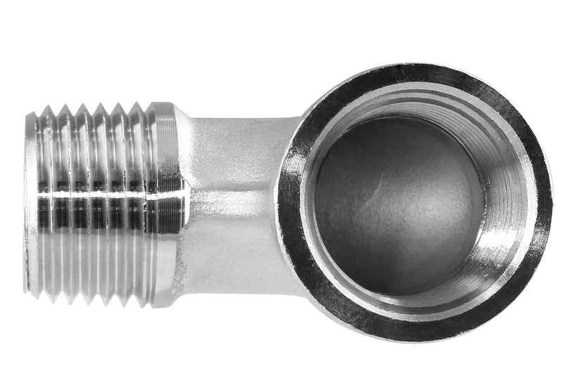 [Australia - AusPower] - Bonsicoky 304 Stainless Steel 90 Degree Elbow, 1/2" NPT Male x 1/2" NPT Female Street Pipe Fittings 1Pcs 