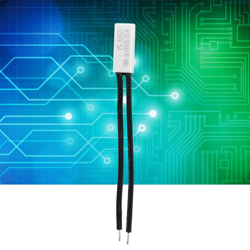 [Australia - AusPower] - 10pcs KSD9700 Overheat Protector Temperature Control Switch Bimetallic Patch Probe 250V 5A(45℃) 