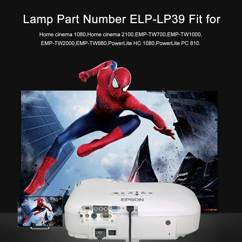 [Australia - AusPower] - for Epson ELPLP39,V13H010L39, V13h010l39 Projector Lamp,Powerlite Home Cinema 1080ub Bulb by Molgoc 