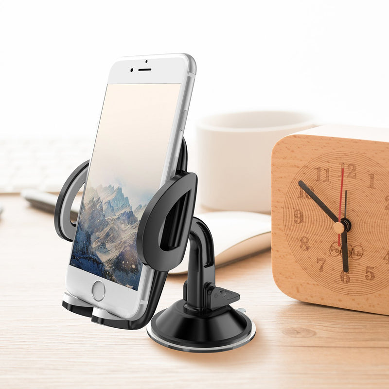 [Australia - AusPower] - WixGear 3-in-1 Universal Car Phone Mount, Phone Holder for Car, Cell Phone Car Mount Air Vent Holder with Dashboard Mount and Windshield Mount for Cell Phones 