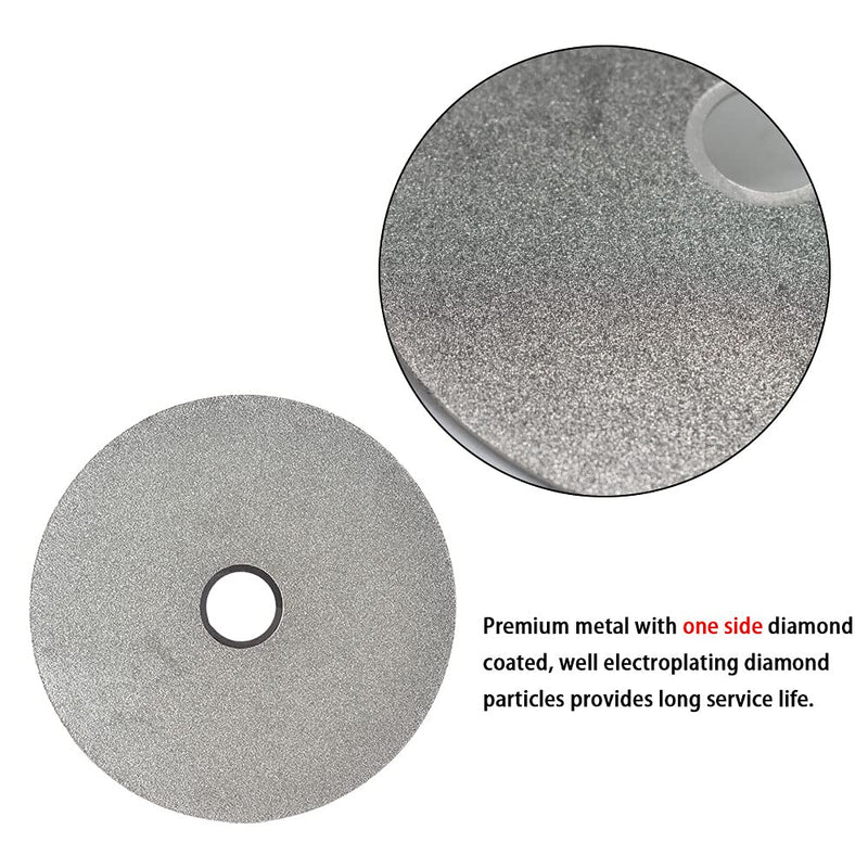 [Australia - AusPower] - SCOTTCHEN Diamond Flat Lap Wheel 4" x 5/8" Arbor Grinding Sanding Disc Lapping Polishing Disc-120 Grit 120grit 
