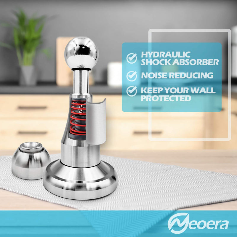 [Australia - AusPower] - Neoera Magnetic Door Stopper, Updated Hydraulic Shock Absorbent Technology, Soft-Catch Magnetic Hold, Premium 304 Stainless Steel, Anti-Rust, Heavy Duty for Various Door Types, Wall Mount 1Pack 1 Pack 