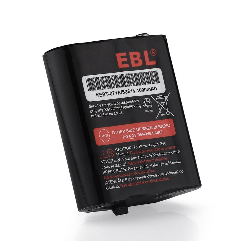 [Australia - AusPower] - EBL 2 Packs 3.6V 1000mAh Two-Way Radio Rechargeable Batteries for 53615 KEBT-071A KEBT-071-B KEBT-071-C KEBT-071-D 