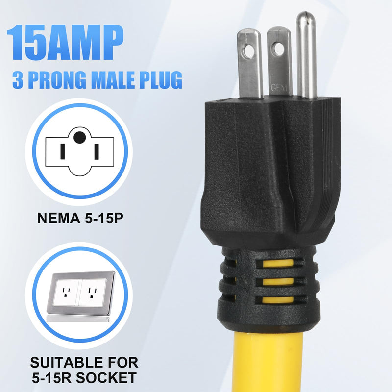 [Australia - AusPower] - AQQHSAIN 1.5FT Welding Adapter Cord, NEMA 5-15P to 6-50R Power Cord Adapter 5-15 Male Household Plug to Welding 6-50 Female Receptacle 