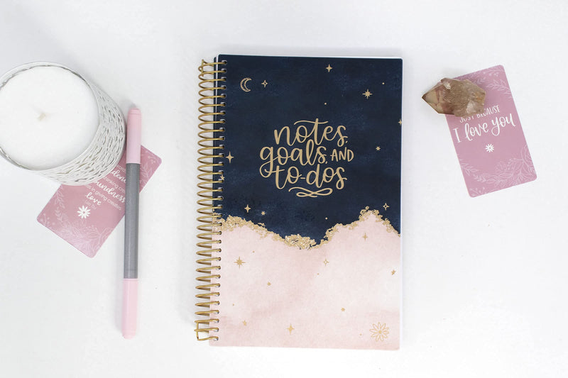 [Australia - AusPower] - bloom daily planners Bound to-Do List Book - UNDATED Daily Planning System Tear Off Calendar Pages - 6" x 8.25" - Celestial 
