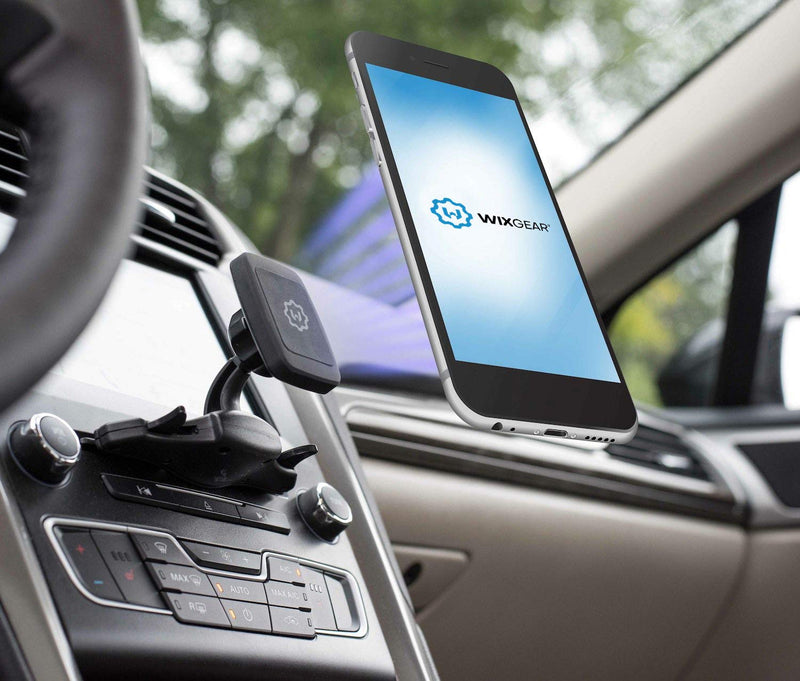 [Australia - AusPower] - WixGear Cd Mount, CD Slot Magnetic Car Mount Holder, for Cell Phones and Mini Tablets with Fast Swift-Snap Technology, [Fits Only Cd Slots from 4.5 to 5 Inches] 