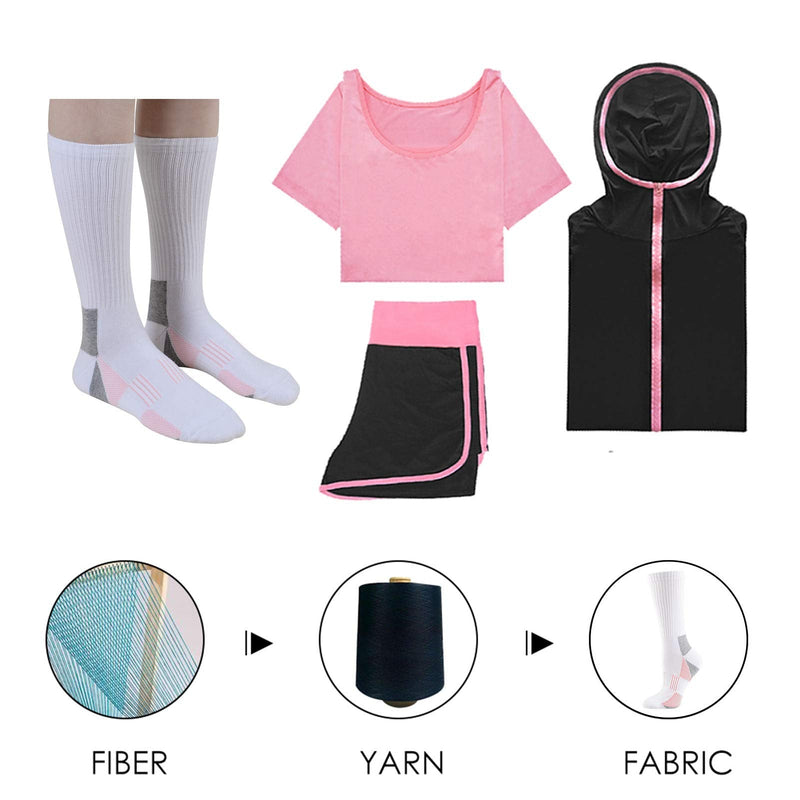 [Australia - AusPower] - JOYNÉE Womens-Crew-Athletic-Socks Cushion Running Socks with Moisture Wicking for Sports and Daily Wear 6 Pairs White2 