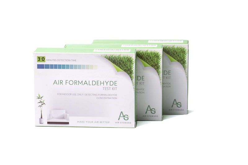 [Australia - AusPower] - Air Formaldehyde (HCHO) DIY test kit - Know What's in the Air that Surrounds You (Pack of 3) 