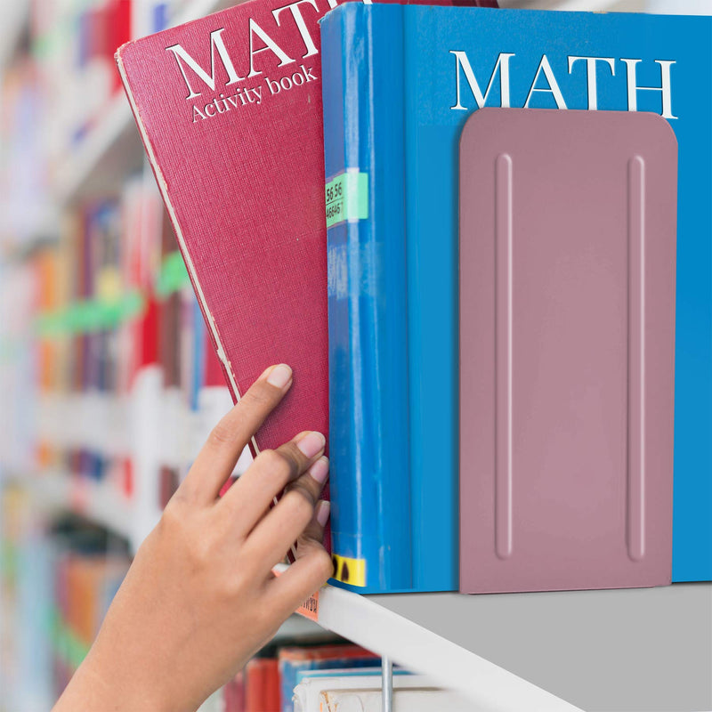 [Australia - AusPower] - Acrimet Jumbo Premium Metal Bookends 9" (Heavy Duty) (Pink Color) (1 Pair) 