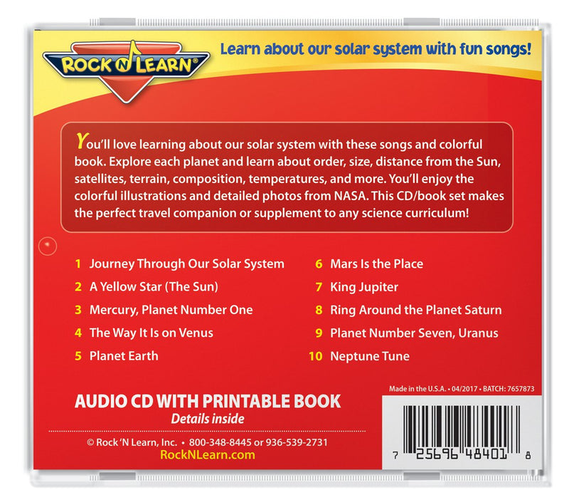 [Australia - AusPower] - ROCK N LEARN Earth Science & Solar System Set - Earth Science DVD & Solar System Audio CD with Printable Book 