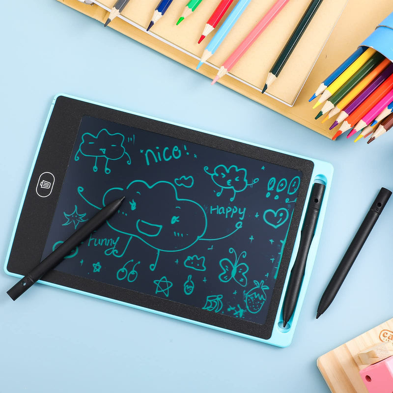 [Australia - AusPower] - 4.5 Inch Replacement Stylus Drawing Pen 4 Pieces Toddler Drawing Tablet Pens Kids' Electronics Pens with 4 Hanging Rope for LCD Writing Tablet (Black) Black 