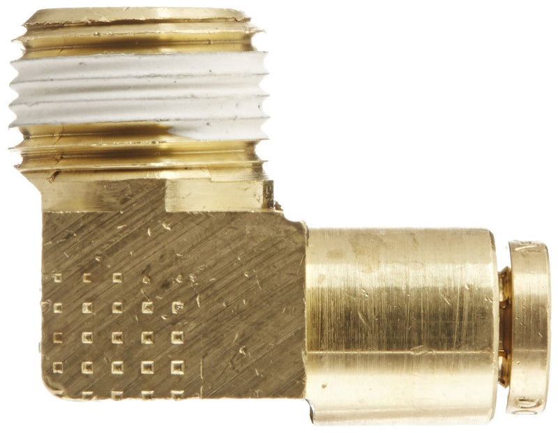 [Australia - AusPower] - Eaton Weatherhead 1869X4X6 Brass CA360 D.O.T. Air Brake Tube Fitting, 90 Degree Elbow, 3/8" NPT Male x 1/4" Tube OD 