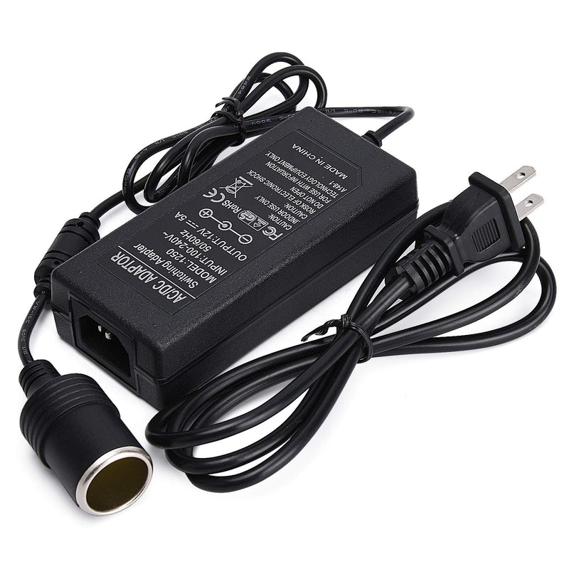 [Australia - AusPower] - Facmogu AC 110-220V to DC 12V 5A 60W Converter, 12V Car Cigarette Lighter Socket AC/DC Power Adapter Power Supply for Car Fan Car Air Purifier Car MP3 Other Car Devices Under 60W 