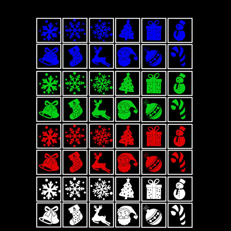[Australia - AusPower] - Christmas Projector Lights Indoor Outdoor, Display 12 Patterns at a Timeï¼ŒLed Snowflake Projector Light, Christmas Decorations Lighting for Xmas Holiday Party Carnival Wedding Garden Yard 
