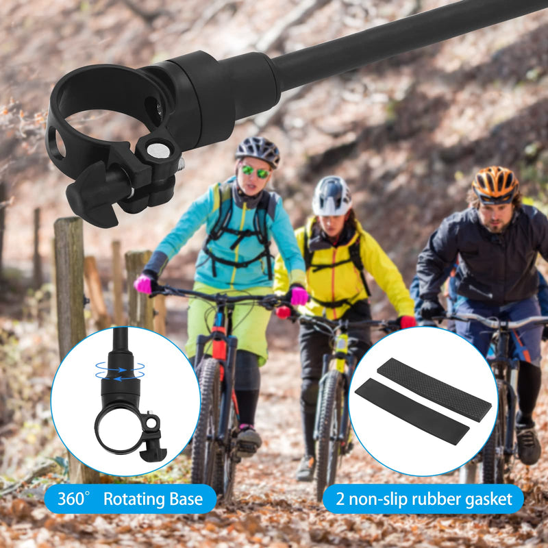 [Australia - AusPower] - HOMEE Bike Mirror, 2 Pack Rear View Mirror 360°Rotatable Shockproof Adjustable Handlebar Bicycle Rearview Mirrors for Mountain Road Bike Electric Bicycle 