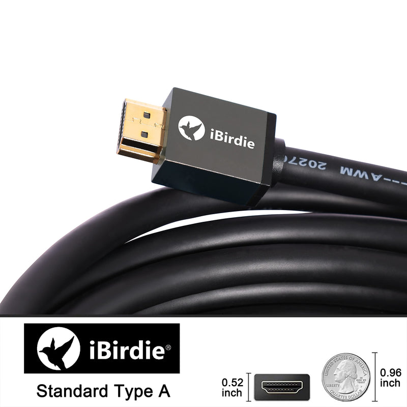 [Australia - AusPower] - 4K HDR HDMI Cable 30 Feet in-Wall CL3 Rated 4K60Hz (HDR10 8/10bit 18Gbps HDCP2.2 ARC CEC) High Speed Ultra HD Cord Compatible with Apple-TV PS4 Xbox PC Projector Speaker 30Feet 
