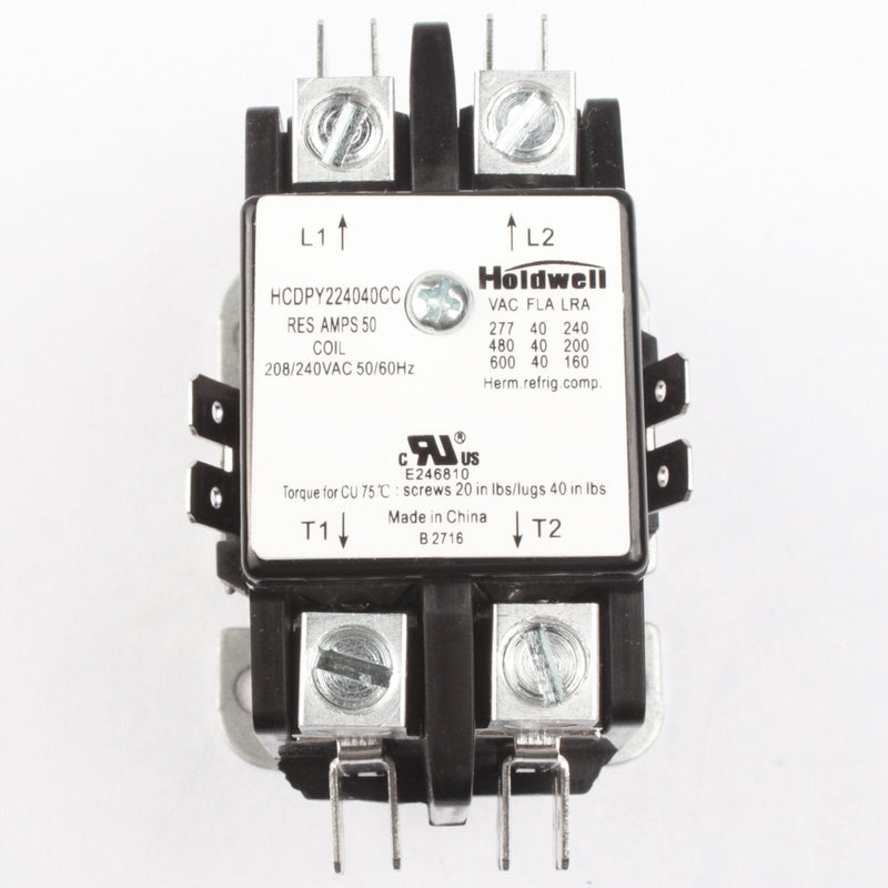[Australia - AusPower] - Holdwell 45GG20AG 2 Pole 40 Amp 240V Coil Definite Purpose Air Conditioner Contactor 