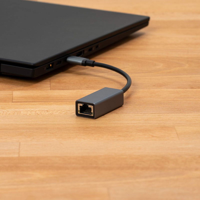 [Australia - AusPower] - VisionTek USB-C to Ethernet 1 Gbps Adapter (M/F) (901358), Gray 