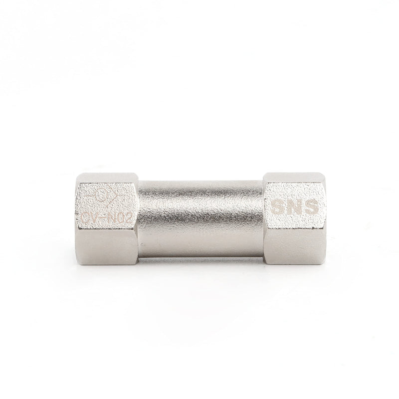 [Australia - AusPower] - SNS CV-N02 Series 1/4'' NPT Female Threaded Check Valve, Non-Return Valve, one-Way Valve (5 PCS) 