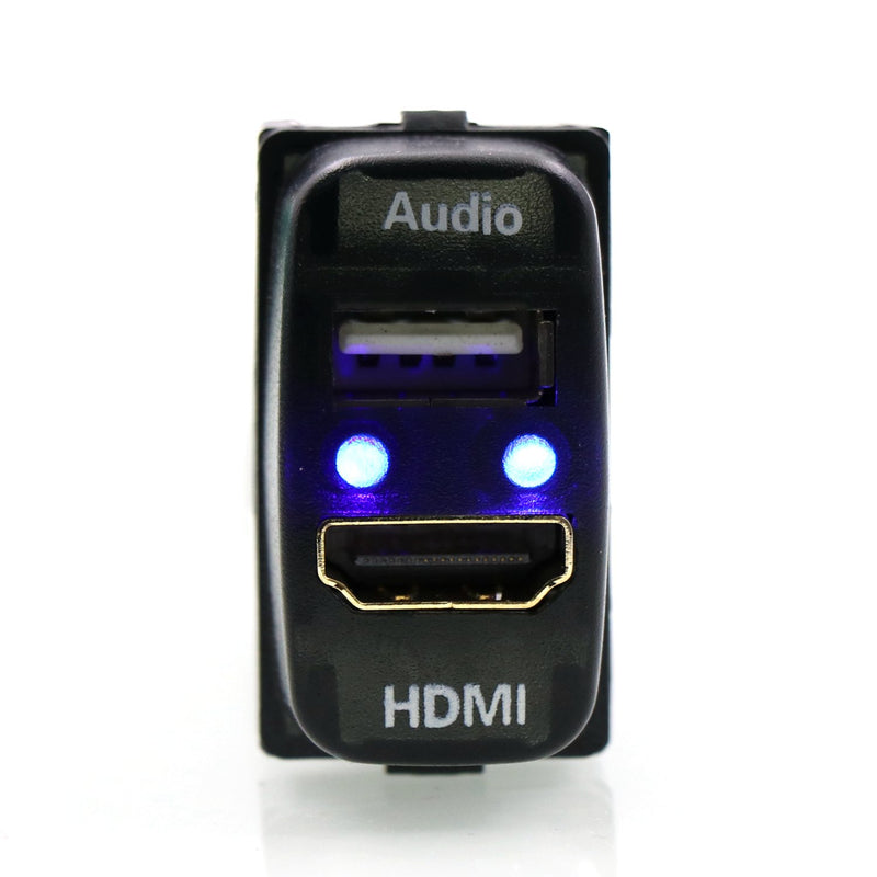 [Australia - AusPower] - HDMI Socket Mount Cable +USB Audio Input Use for Mitsubishi 