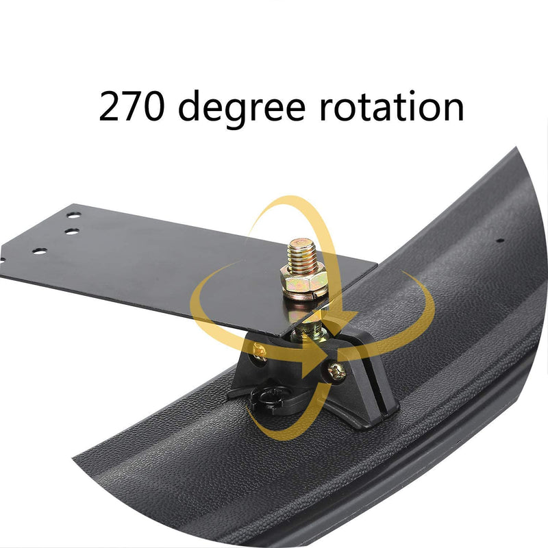 [Australia - AusPower] - 10L0L Universal Adjustable Golf Cart Rear View Mirror, Rotatable Safe 270 Rotation 16.5" Extra Wide Rear View Convex Golf Cart Mirror for EZ Go, Club Car, Yamaha 