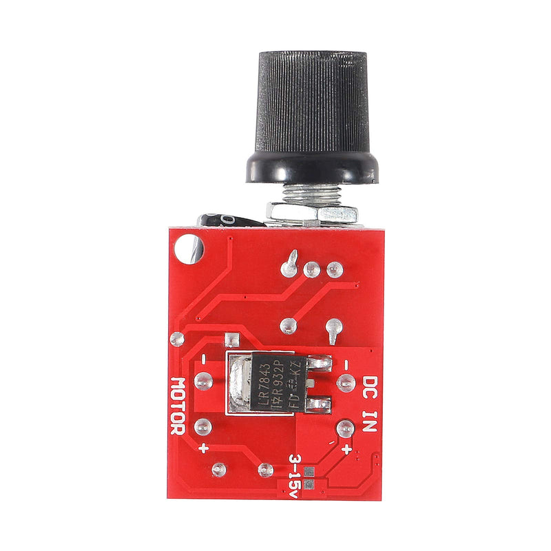 [Australia - AusPower] - 6PCS DC Motor PWM Speed Controller 3V 6V 12V 24V 35V 5A 90W with Speed Control Switch Mini LED Dimmer 