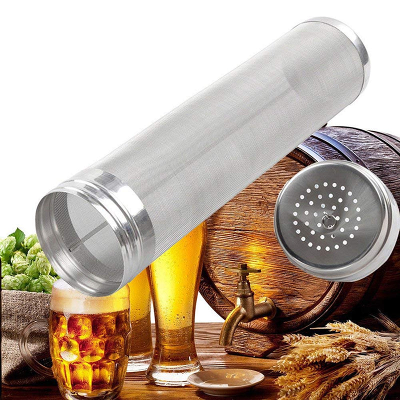 [Australia - AusPower] - Beer Dry Hopper Filter,ProMaker Stainless Steel Hop Strainer Micron Mesh Beer Filter Cartridge (2.8 X 11.8 inch) 2.8 X 11.8 inch 