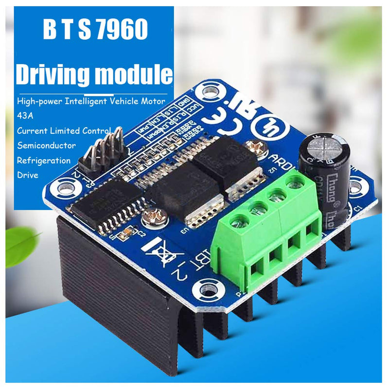 [Australia - AusPower] - Ximimark 2Pcs BTS7960 Stepper Motor Driver Module High Power H-Bridge PWM Driver Board 43A Current Limit Control Module For Arduino Smart Car 