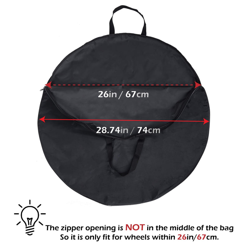 [Australia - AusPower] - JEELAD Bike Bag Bicycle Carry 26" to 29" Bike Travel Bag 26" Bike Bicycle Soft Wheel Wheelset Wheel Carrying Mountain Bike Road Bicycle Waterproof Outdoors Bike Transport Bike Cases for Travel Shipping 