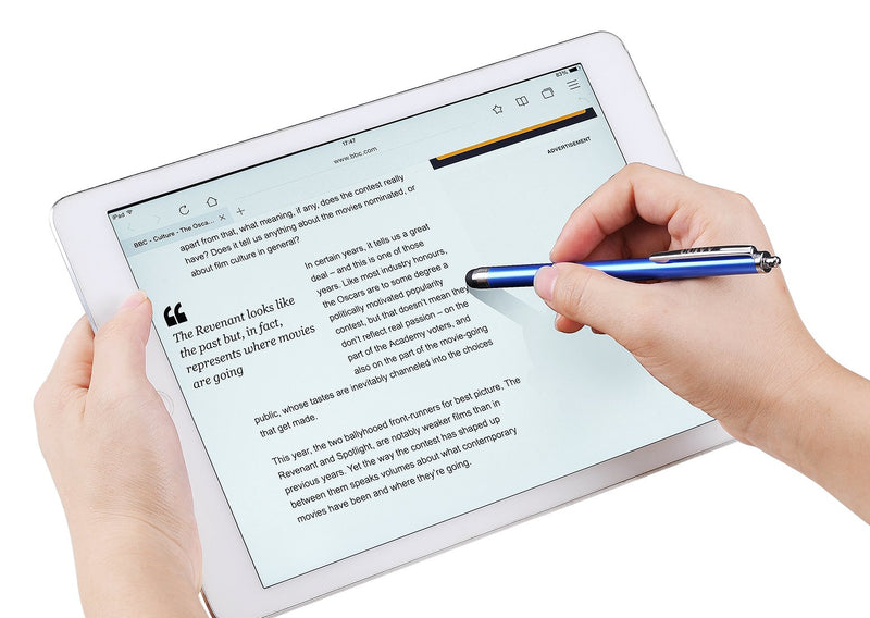 [Australia - AusPower] - Stylus Pens for Touch Screens iPad iPhone Kindle Fire (Pink/Purple/Aqua Blue) Pink/Purple/Aqua Blue 