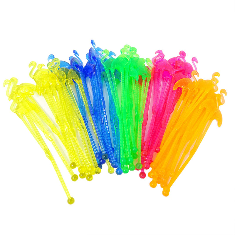 [Australia - AusPower] - Honbay 50PCS Fun Swizzle Sticks Tropical Flamingo Shaped Cocktail Ice Drink Stirrers 