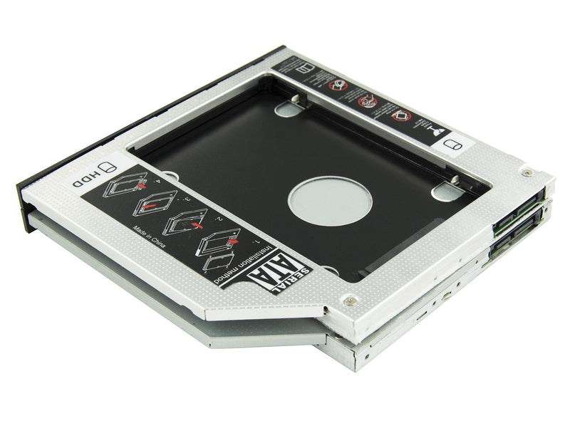 [Australia - AusPower] - Highfine Universal 9.5mm SATA to SATA 2nd SSD HDD Hard Drive Caddy Adapter Tray Enclosures for DELL HP Lenovo ThinkPad ACER Gateway ASUS Sony Samsung MSI Laptop 
