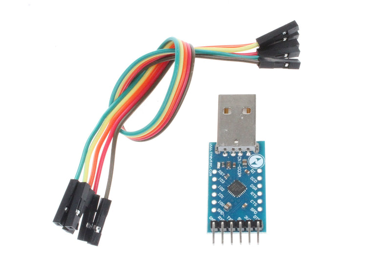 [Australia - AusPower] - NOYITO CP2104 Serial Converter USB 2.0 to TTL UART Serial Adapter Module with Cables (Pack of 2) 