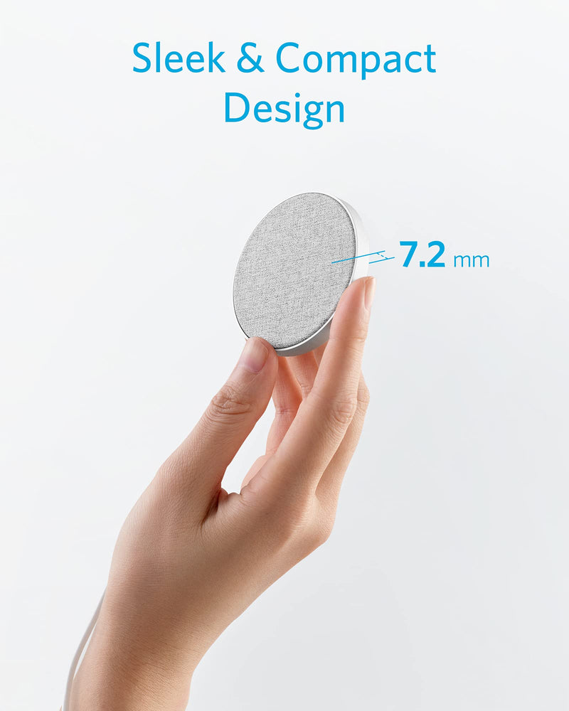 [Australia - AusPower] - Anker Magnetic Wireless Charging Pad with Sleek Design, PowerWave Select+ Magnetic Pad, 5 ft Built-in Charging Cable, 7.5W Only Compatible with iPhone 12 (No AC Adapter) 