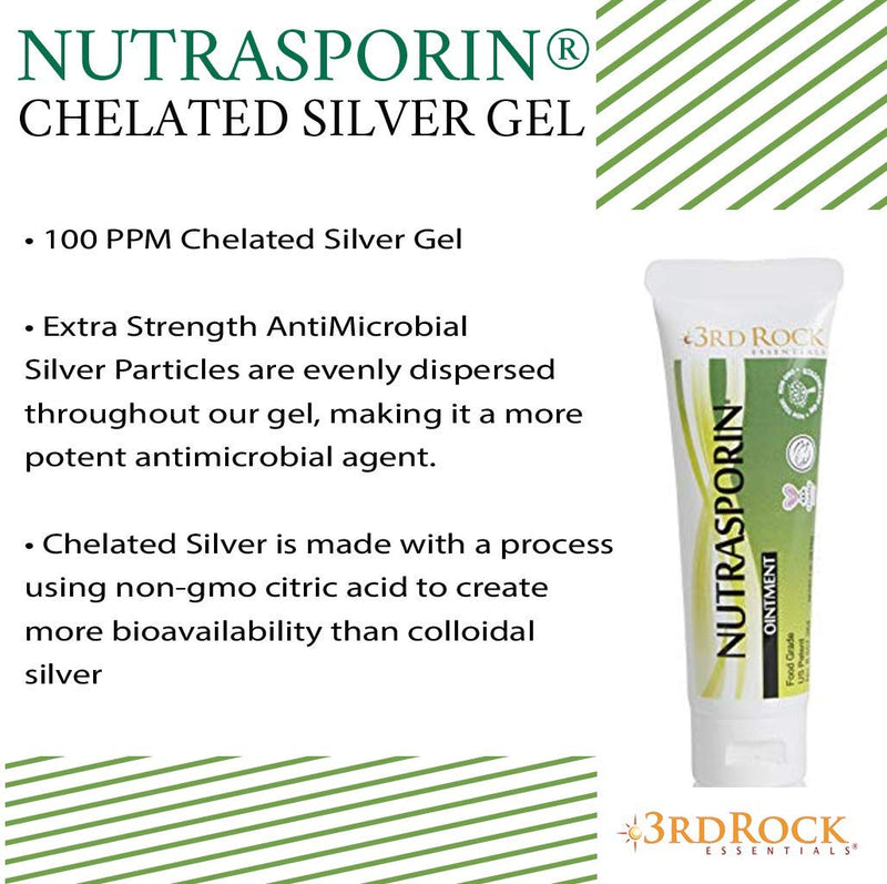 [Australia - AusPower] - 3rd Rock Essentials Nutrasporin Silver Ointment, Toxic-Free, Petroleum-Free, Non-Antibiotic, First Aid, Food Grade Ointment, 1.0oz, Pack of 1 