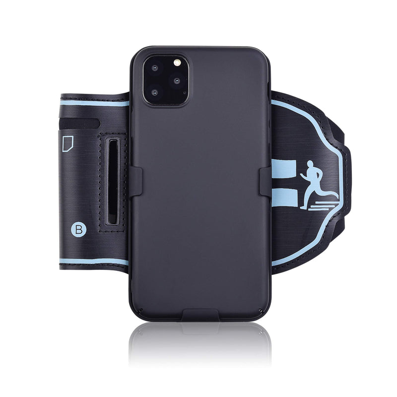 [Australia - AusPower] - igooke iPhone 11 Pro Max Sports Armband, Hybrid Hard case Cover with Sports Armband Combo,Running Case for Sports Jogging Exercise Fitness (iPhone 11 Pro Max) 