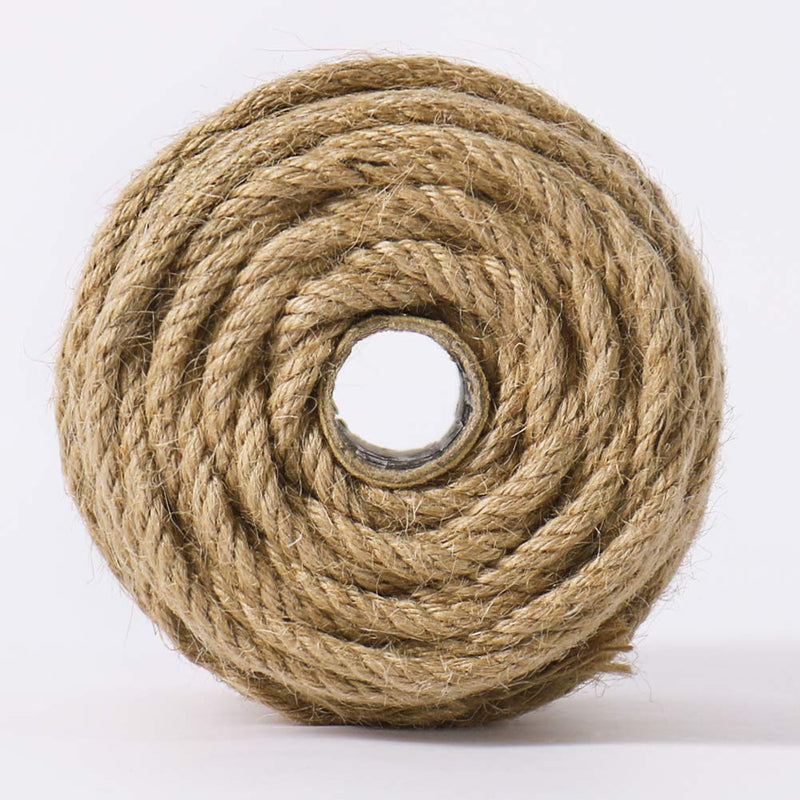 [Australia - AusPower] - Tenn Well 5mm Jute Twine, 100 Feet 4Ply Twisted Heavy Duty and Thick Twine Rope for Gardening, Crafting, Packing, Bundling and Home Decor 5mm Thick 100 Feet 