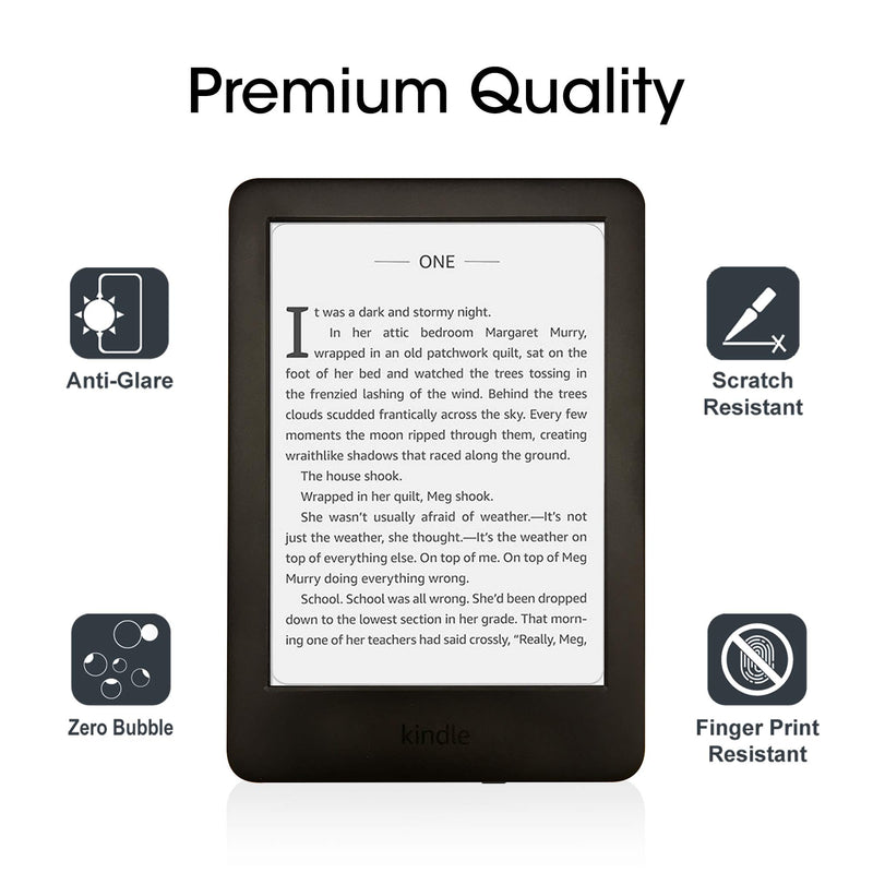 [Australia - AusPower] - Kindle Screen Protector, amFilm® Kindle Anti-Glare/Anti-Fingerprint (Matte) Premium Screen Protector for Kindle, Kindle Paperwhite, Kindle Paperwhite 3 and Kindle Touch (2-Pack) [Lifetime Warranty] 