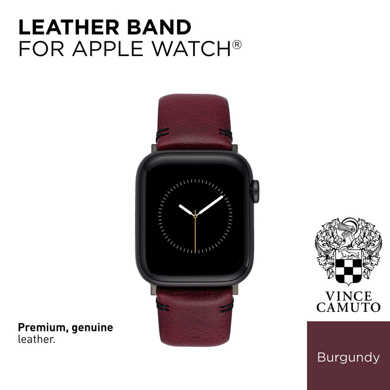 [Australia - AusPower] - Vince Camuto Fashion Bands for Apple Watch, Secure, Adjustable, Apple Watch Replacement Band, Fits Most Wrists 42/44/45mm Red 