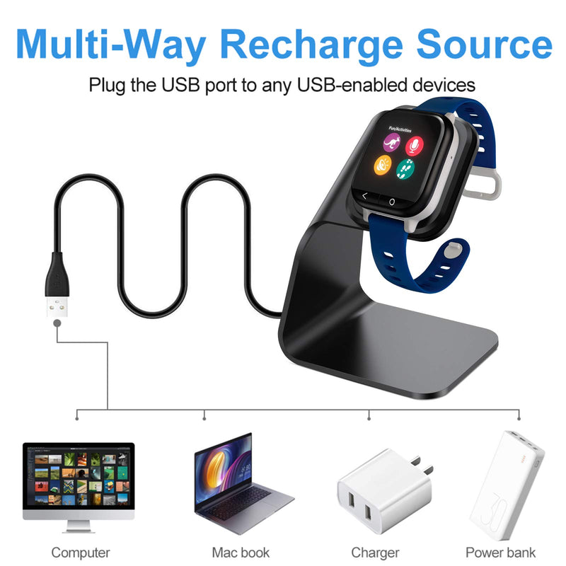 [Australia - AusPower] - KIMILAR Charger Dock Compatible with Gizmo Watch Charger, Charger Stand Charging Cable Dock Station Base Cradle with 4.5ft USB Cord Accessories for Gizmo Watch 2/1 