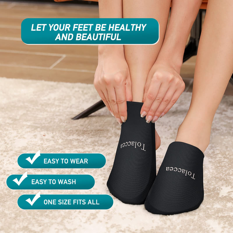 [Australia - AusPower] - Foot Ice Pack for Toes,Reusable Gel Ice Pack for Hot and Cold Therapies,Flexible Cold Pack for Foot Tendonitis, Plantar Fasciitis, Swelling, Sprained, Post-Surgery Recovery 1 Pair 