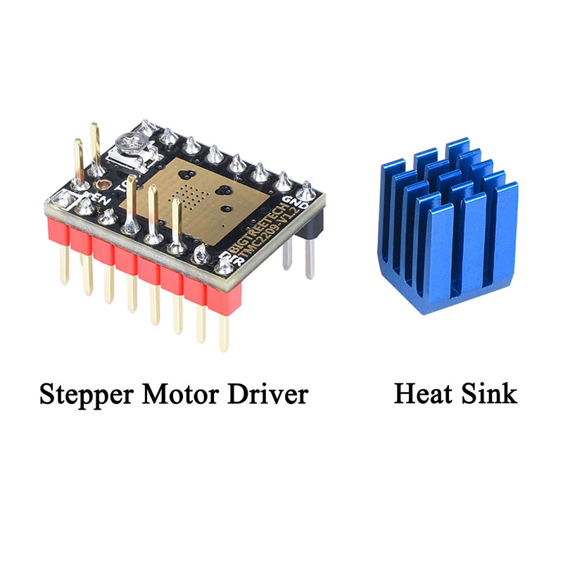 [Australia - AusPower] - BIGTREETECH TMC2209 V1.2 Stepper Motor Driver 2.8A Peak Driver 3D Printer Parts for SKR V1.4 Turbo, SKR V1.4, SKR Pro V1.2, SKR V1.3 Motherboard (2 PCS) 2 PCS TMC2209 