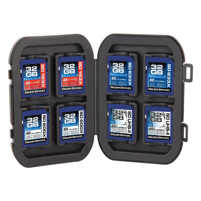 [Australia - AusPower] - Delkin Secure Digital (SD) 8 Card Carrying Case DDACC-SD8 SD Memory Tote 