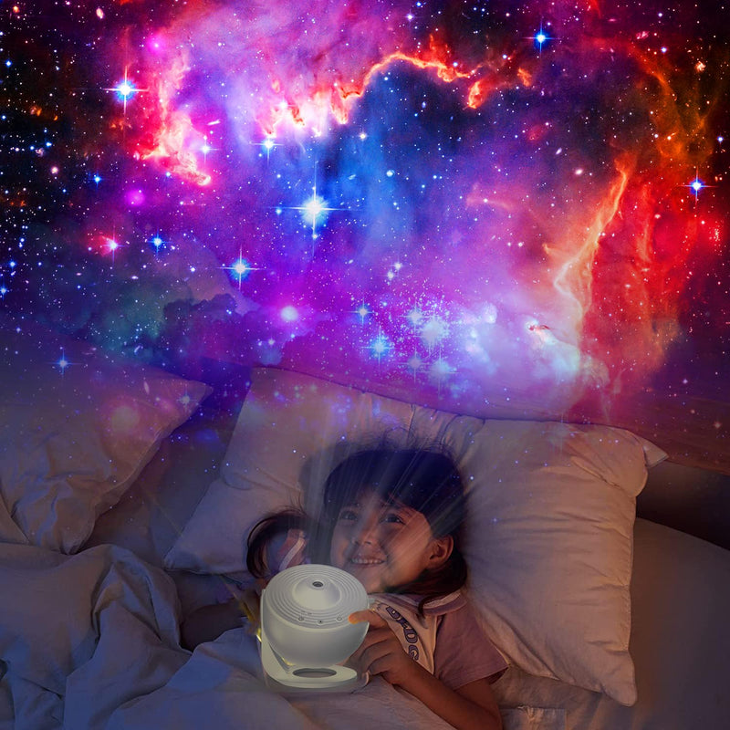 [Australia - AusPower] - Star Projector,FLEVO Planetarium Projector for Bedroom Ultra Clear Galaxy Night Light with 4K Replaceable 12 Galaxy Discs 360 Degree Rotation Real Sky Light for Kids Room Birthday Valentines Gift 