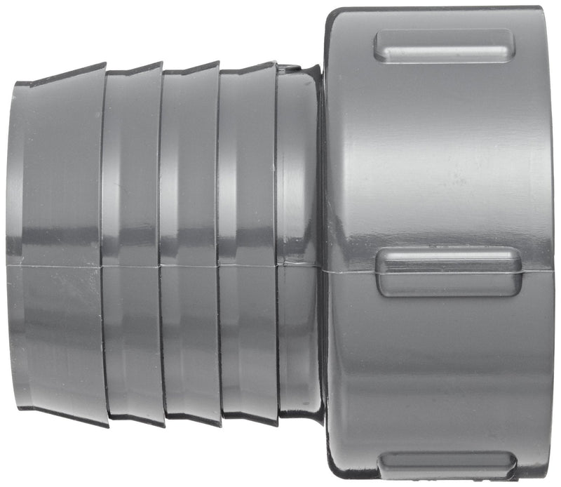 [Australia - AusPower] - Spears 1435 Series PVC Tube Fitting, Adapter, Schedule 40, Gray, 1-1/4" Barbed x NPT Female 1.25 Inch 