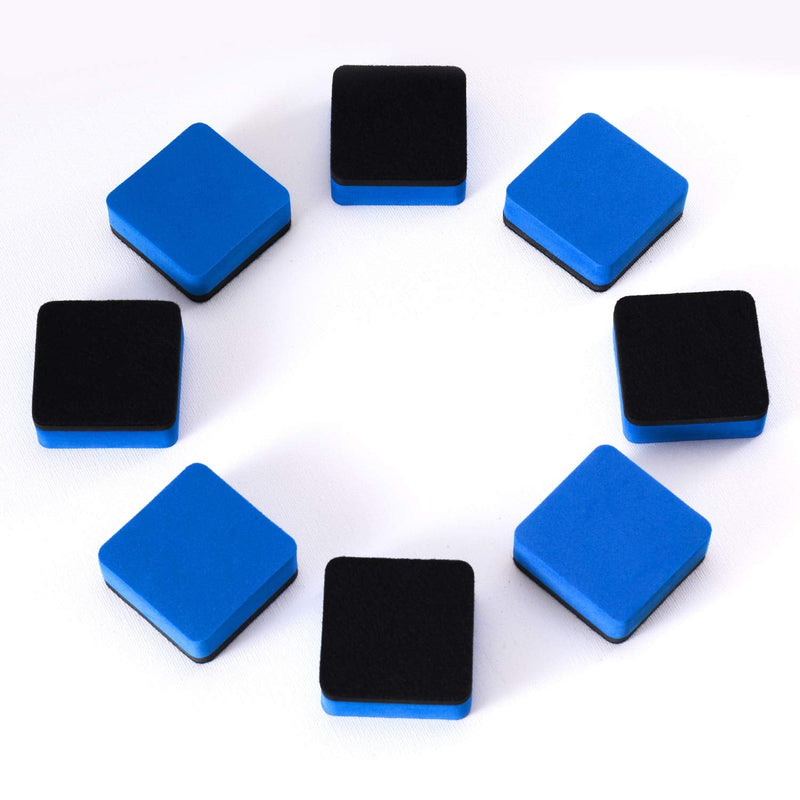 [Australia - AusPower] - Dry Erase Erasers, Eeoyu 40 Pack Magnetic Whiteboard Dry Erasers Chalkboard Cleaner Wiper for Kids and Classroom Teacher Supplies Home and Office, Blue 40 Pack-blue 