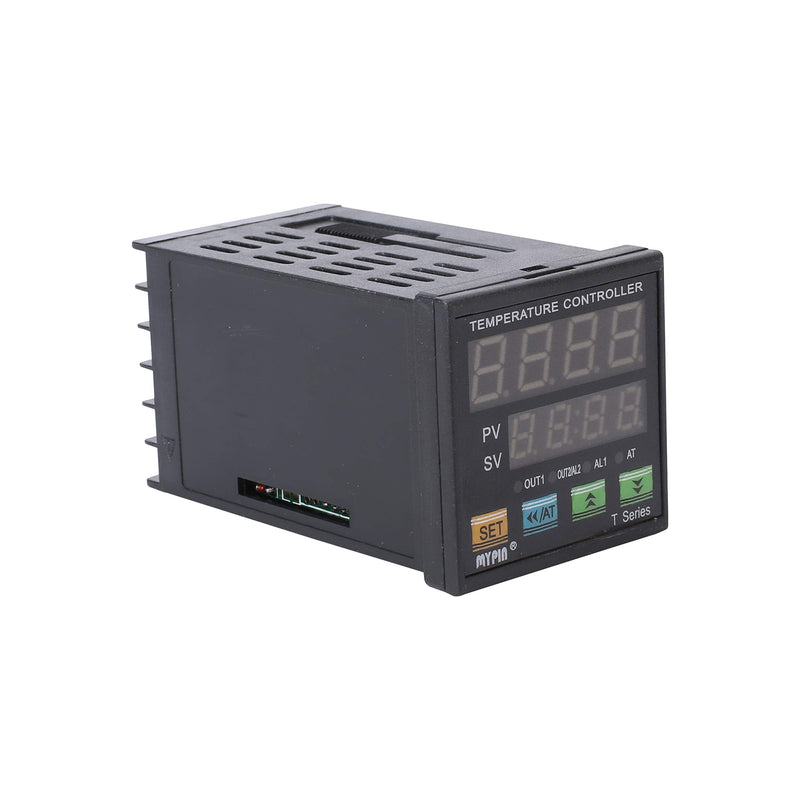 [Australia - AusPower] - PID Temperature Controller Meter Indicator, Jaybva Digital Programmable Universal Thermostat Fahrenheit and C Display SSR and Alarm Output 25A Solid State Relay Thermocouple Probe Included PID+25A SSR+K Sensor 