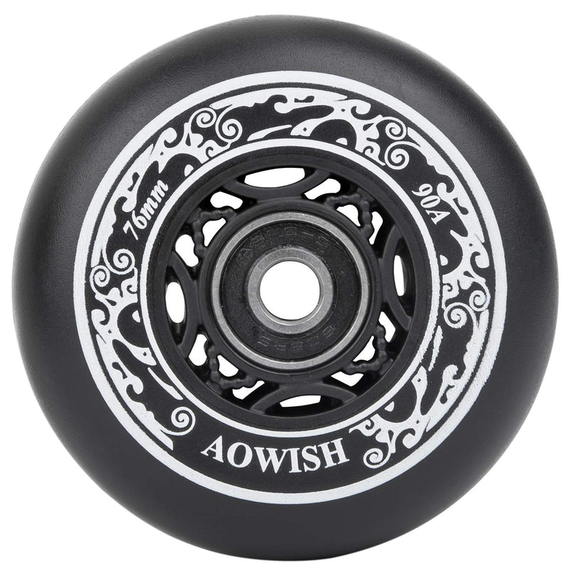 [Australia - AusPower] - AOWISH Ripstik Wheels [2-Pack] 76mm Ripstick Wheels 90A Ripsurf Caster Board Replacement Wheel with Pre-Installed Bearings ABEC 9 